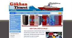Desktop Screenshot of gokhan-ticaret.com