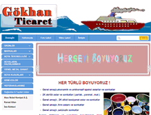 Tablet Screenshot of gokhan-ticaret.com
